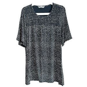 Penningtons Black and White with Ruche Top